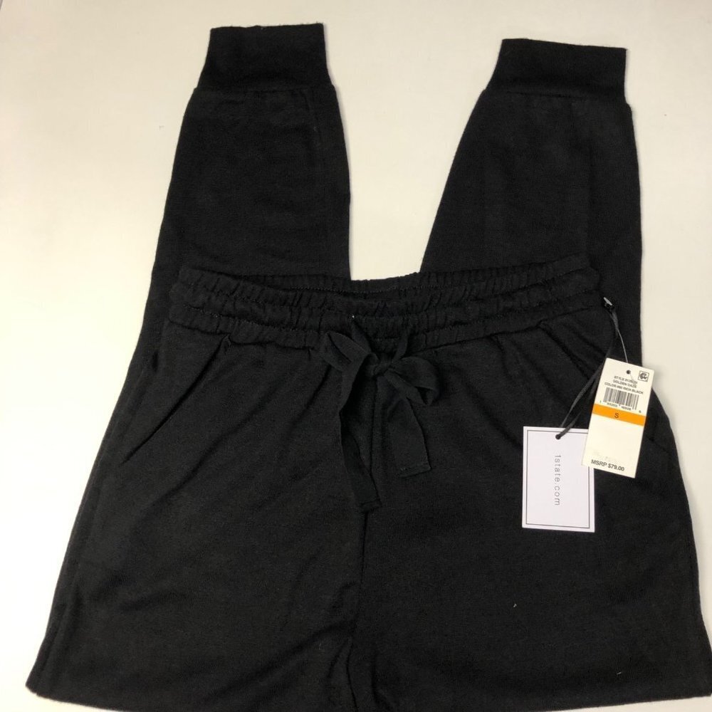 1 STATE $79 PULL ONBLACK JOGGER SM NWT - Picture 6 of 9